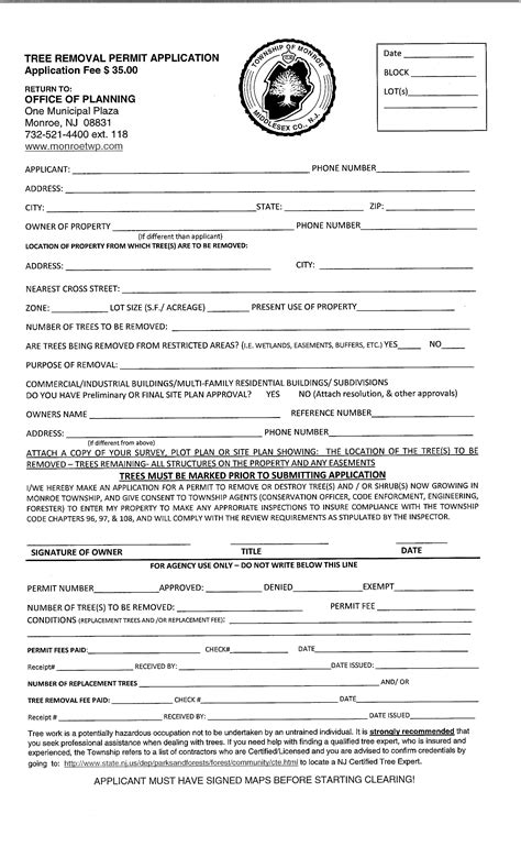 Lake Bluff Tree Removal Permit