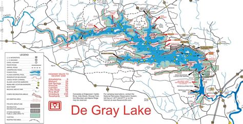 Lake Degray Topographic Map