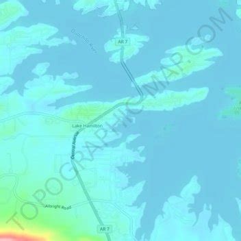 Lake Hamilton Topographic Map