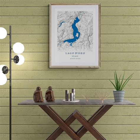 Lake Map Wall Decor