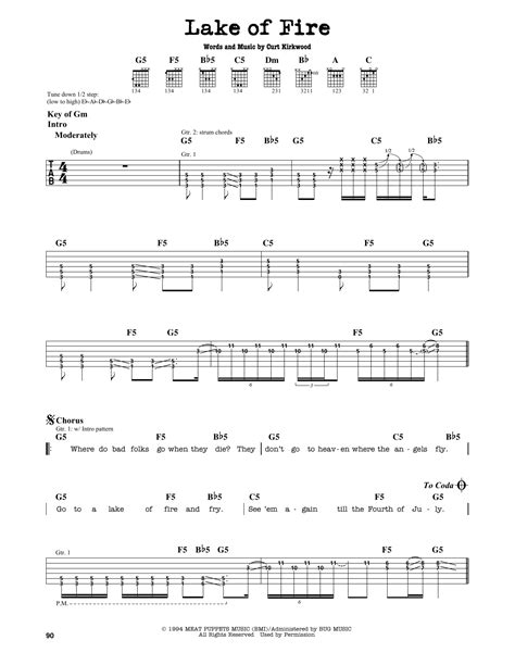 Lake Of Fire Chords
