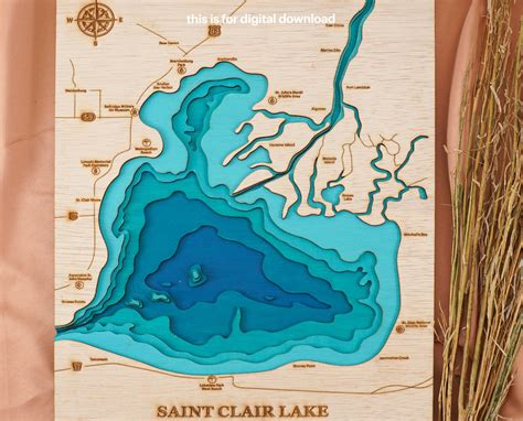 Lake St Clair Topographic Map