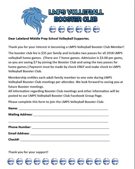 lakeland volleyball booster club