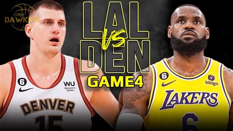 lakers nuggets game 4 youtube