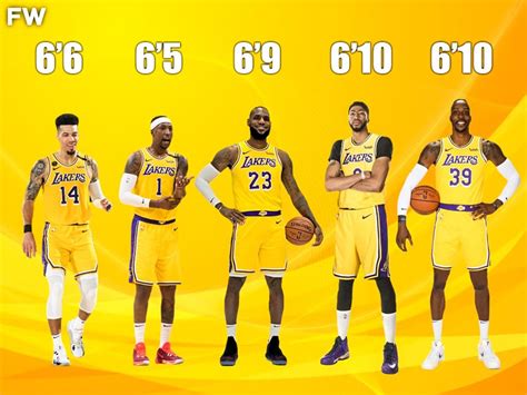 lakers players height in feet