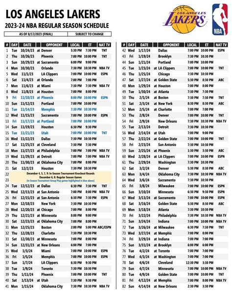 lakers schedule 2023 espn ph level in the