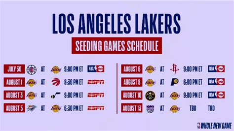 lakers vs clippers schedule