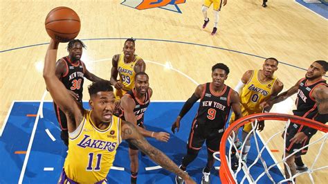 lakers vs knicks 2021