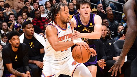 lakers vs knicks box score 2023