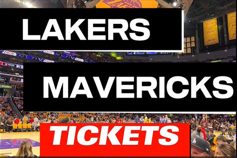 lakers vs mavericks tickets