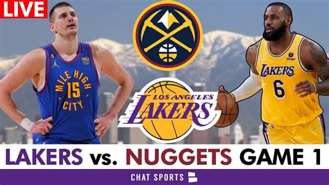 lakers vs nuggets game 1 live