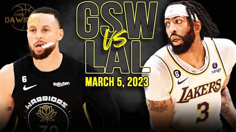 lakers vs warriors march 5 2023