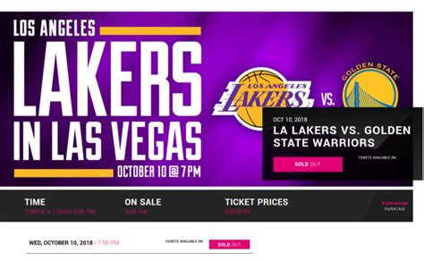 lakers vs warriors preseason tickets