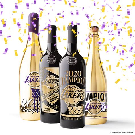 lakers wine bottle