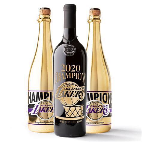 lakers wine bottle 2020