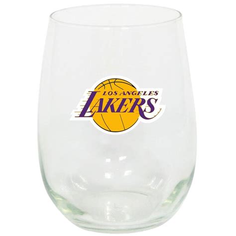 lakers wine glass