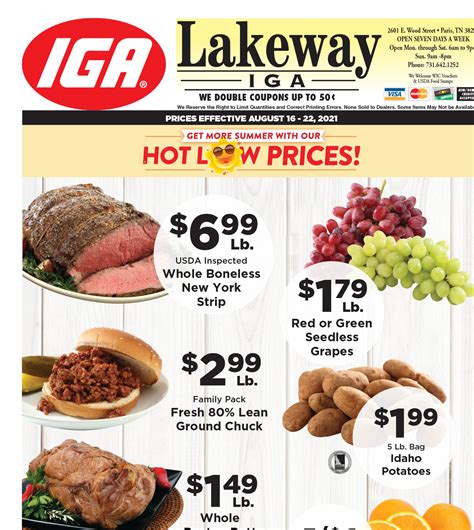 lakeway iga weekly ad paris tn