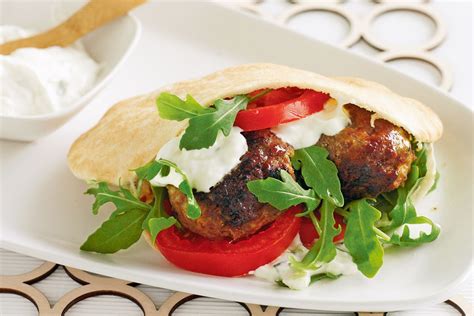 Lamb Burger Pita Bread