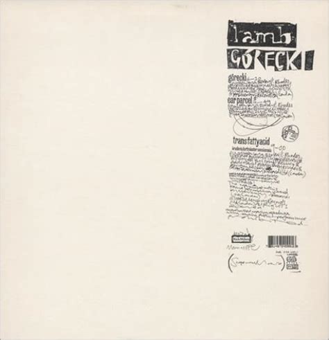 lamb gorecki vinyl