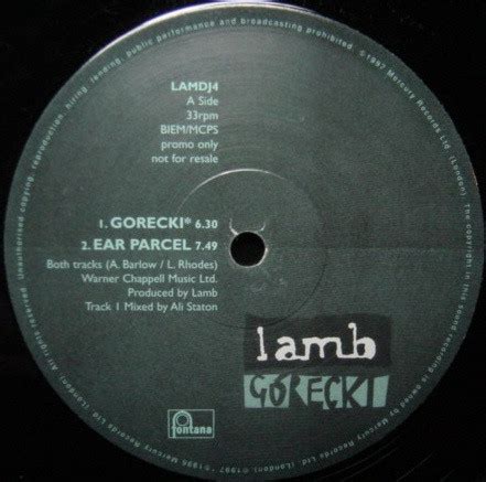 rdsblog.info:lamb gorecki vinyl