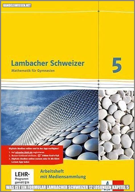 Lambacher Schweizer 12 Lösungen Kapitel 5