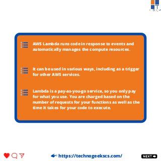 Lambda Can Execute Code In Response To Events