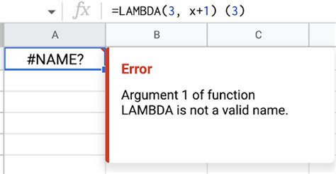 Lambda Function Error