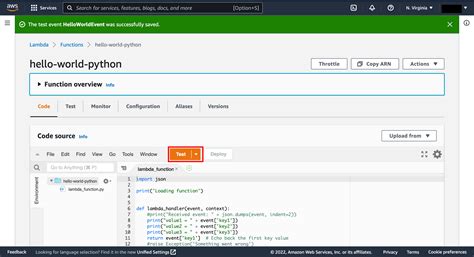 Lambda Function Hello World