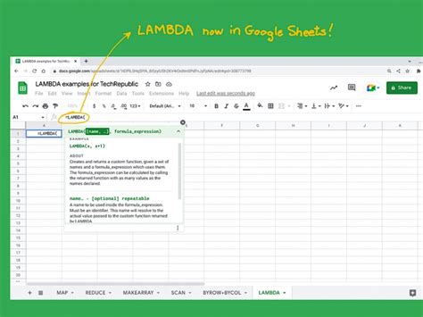 Lambda Google Sheets