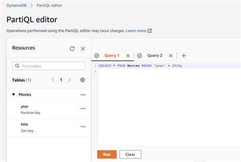 lambda node js dynamodb query example