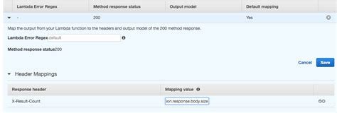 Lambda Response Header