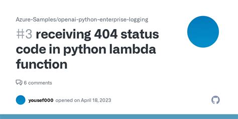 Lambda Status Code 404