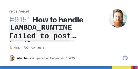Lambda_Runtime Failed To Post Handler Success Response 400