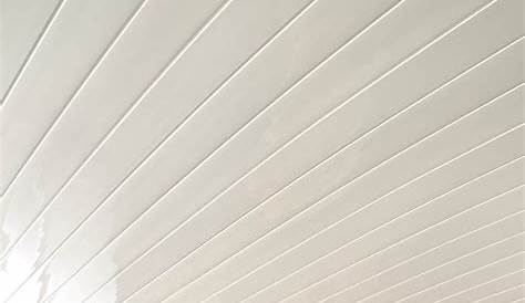 Lambris Plafond Pvc Blanc PVC Brillant Longueur 4 M