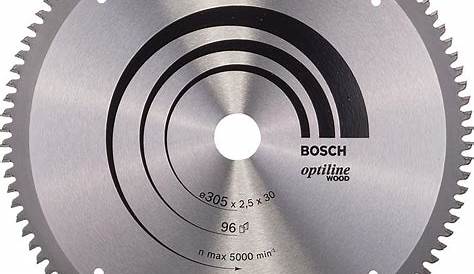 Lame De Scie Bosch 305 Circulaire Optiline Wood ⌀ Mm 30 Mm 40