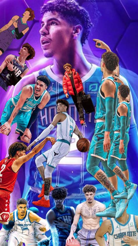 Lamelo Ball Collage Wallpaper