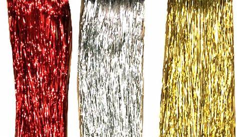 Red Lametta Tinsel Icicles 300 Strands Christmas