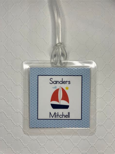 Laminated Business Card Luggage Tags 10 Mil Tag Pouches