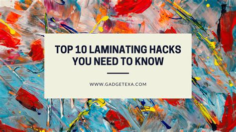 Laminating Machine Hacks