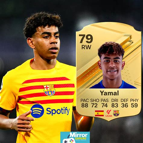 lamine yamal fc 24 rating