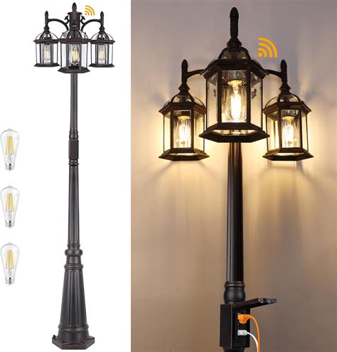 Lamp Post Metal Light Fixture