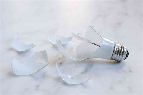 Lamp with broken components