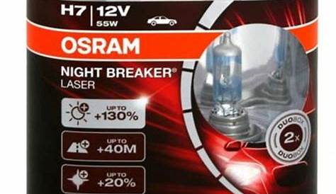 Osram Night Breaker Laser H7 bulbs from Direct Car Parts