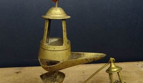 Lampe A Huile Ancienne En Bronze ncienne Voir