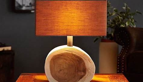 Lampe en bois flotté naturel à poser Containers du Monde