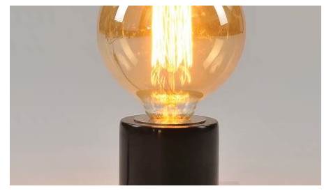 CERAM Lampe à poser avec Ampoule filament Céramique H13cm