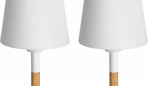 Lampe Chevet Bois Et Blanc Set De 2 De 40W s De Table En