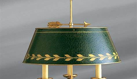 Lampe De Bureau Ancienne Bronze Grande Napoléon III En Doré