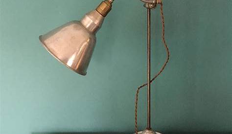 Lampe De Bureau Vintage Industrielle Noire 1950 sign Market