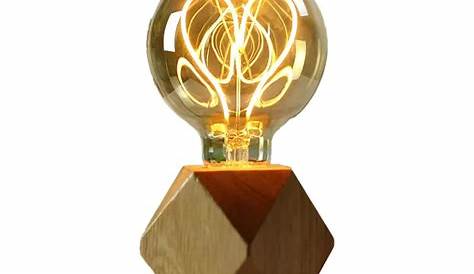 Lampe de chevet ampoule filament Design en image